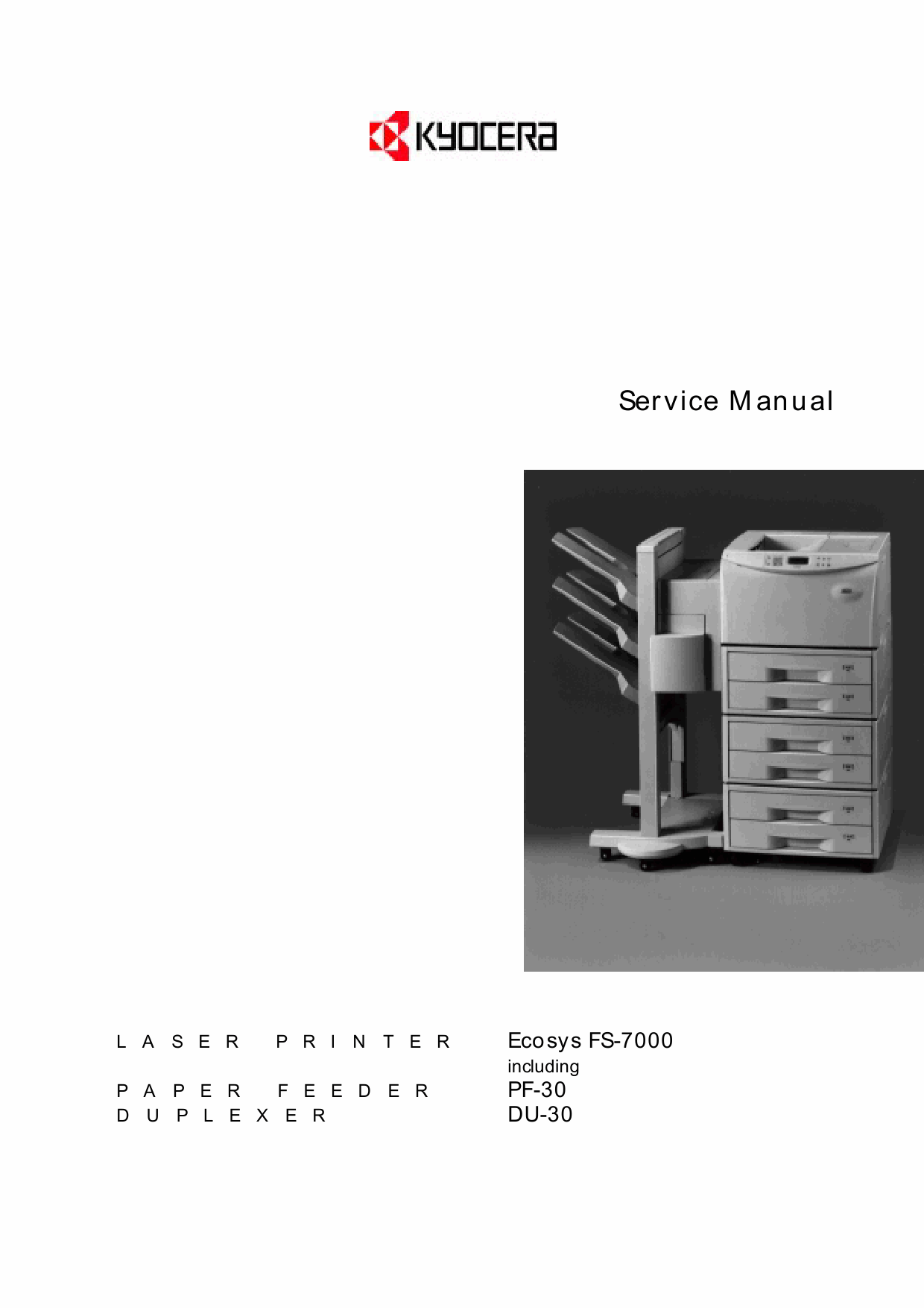 KYOCERA LaserPrinter ECOSYS-FS-7000 Parts and Service Manual-1